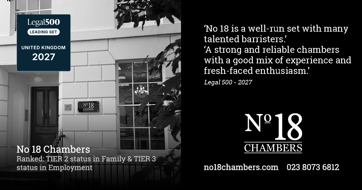 An Exceptional Year For No.18 Chambers In The Annual Legal 500 Rankings